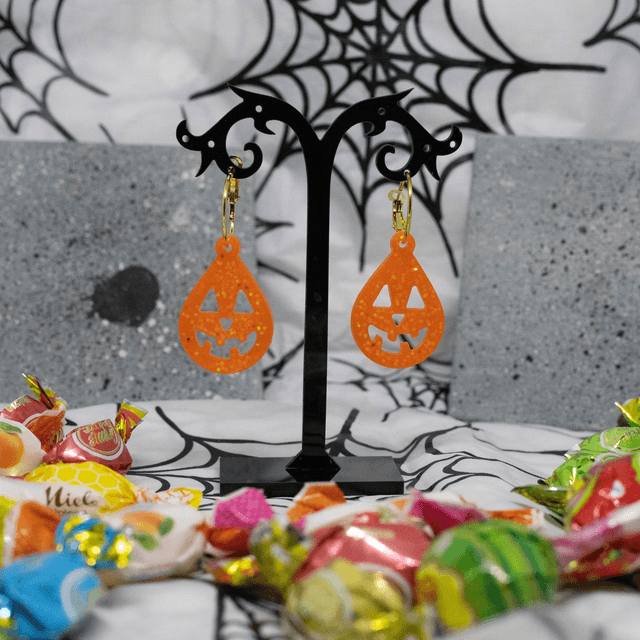 Boucles d'oreilles Citrouille