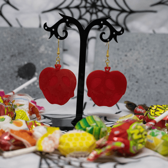 Boucles d'oreilles Pomme empoisonnée