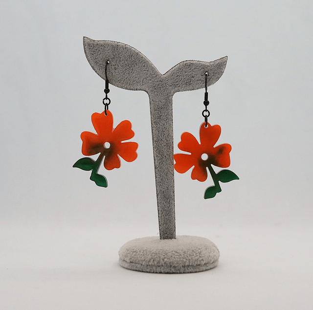 Boucles d'oreilles Bégonia