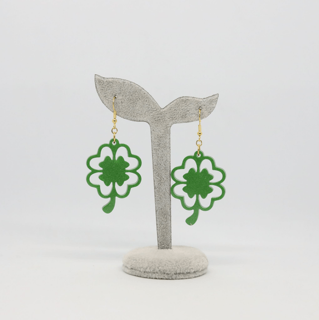 Boucles d'oreilles Trèfle