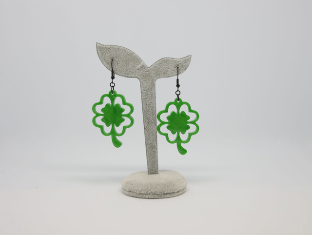 Boucles d'oreilles Trèfle