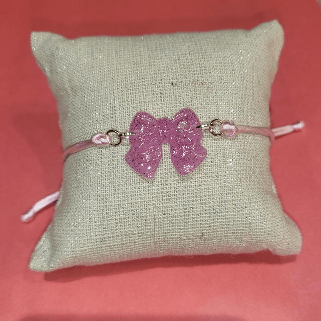 Bracelet nœud 1 rose