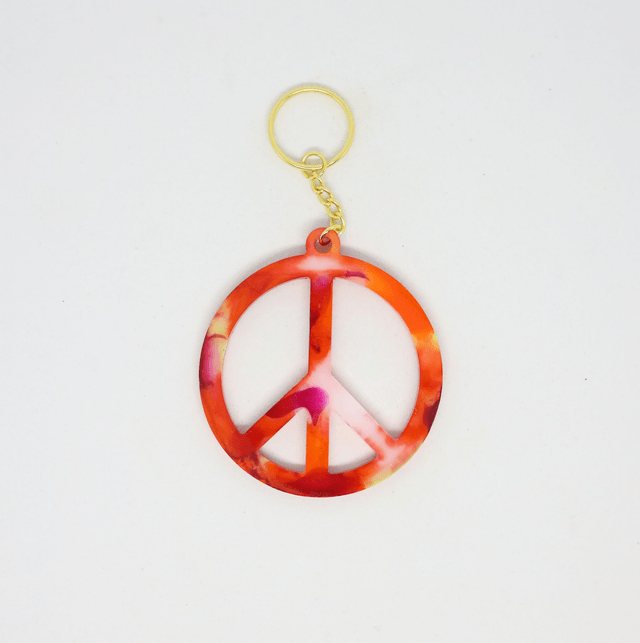 Porte-clé Peace & Love
