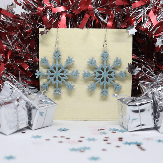 Boucles d'oreilles Flocon 8