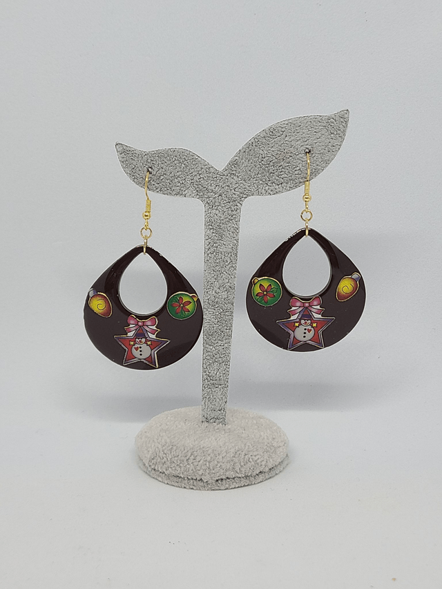 Boucles d'oreilles Boules de Noël