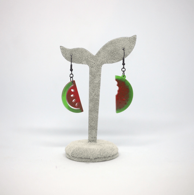 Boucles d'oreilles Pastèque