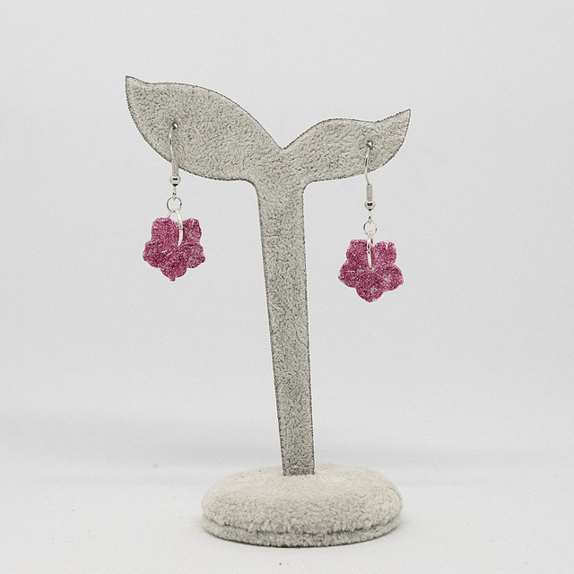 Boucles d'oreilles Hibiscus