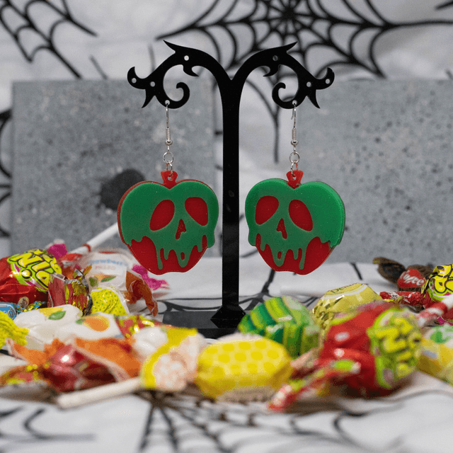 Boucles d'oreilles Pomme empoisonnée