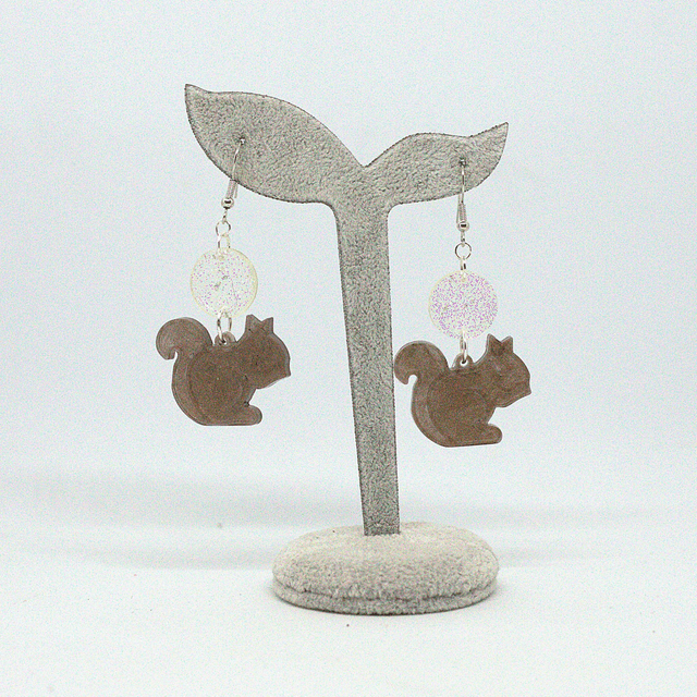 Boucles d'oreilles Ecureuil