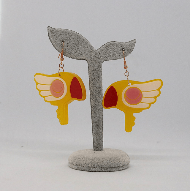 Boucles d'oreilles Sakura, chasseuse de cartes