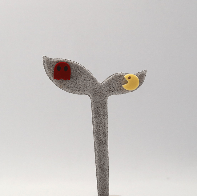 Puces d'oreilles Pacman et monstre
