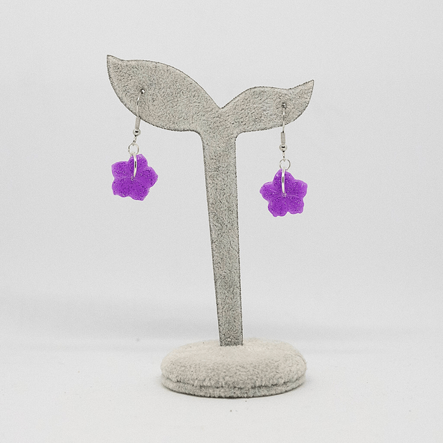 Boucles d'oreilles Hibiscus