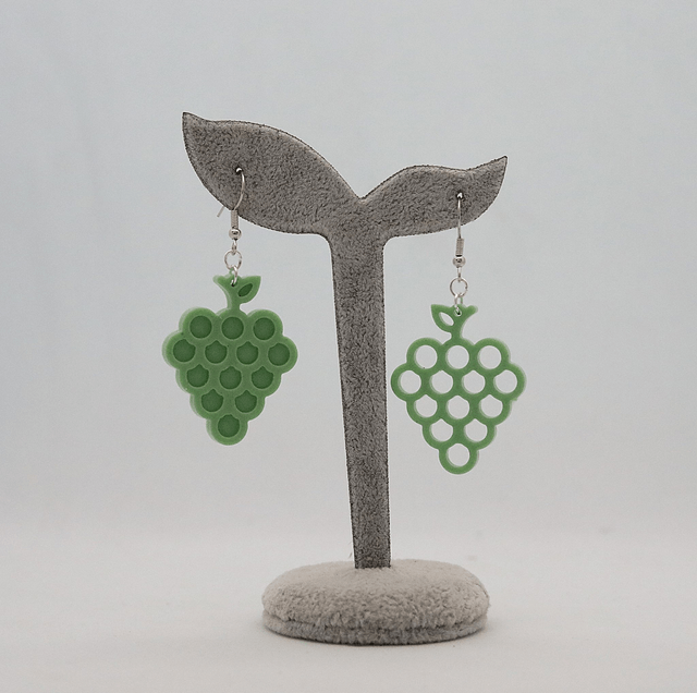 Boucles d'oreilles Raisin
