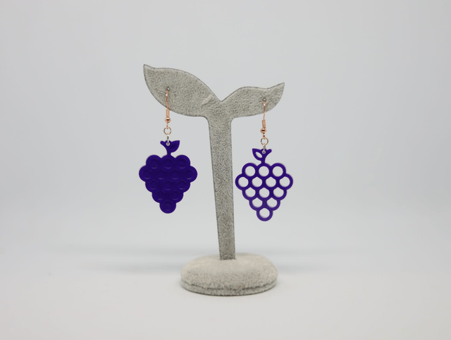 Boucles d'oreilles Raisin