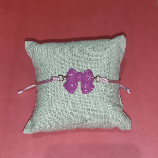 Bracelet nœud 1 rose