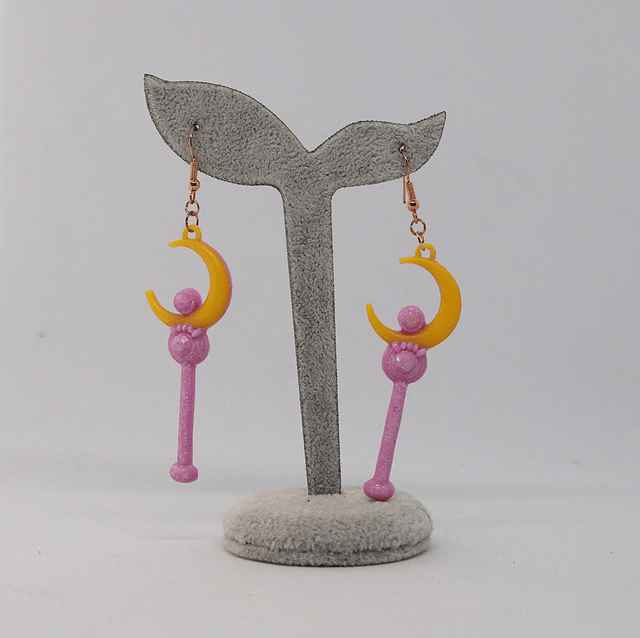 Boucles d'oreilles Sailor Moon (lune)