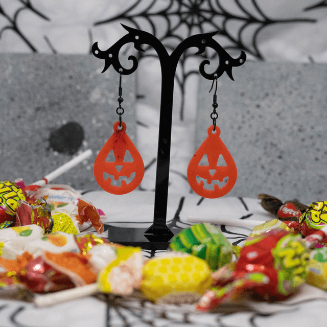 Boucles d'oreilles Citrouille