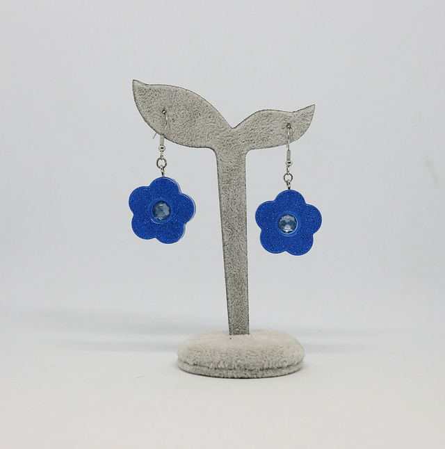 Boucles d'oreilles Myosotis
