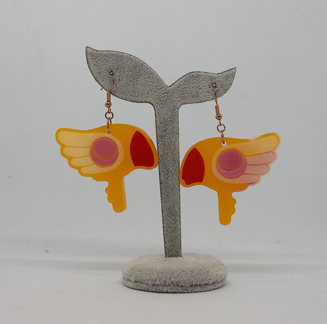 Boucles d'oreilles Sakura, chasseuse de cartes