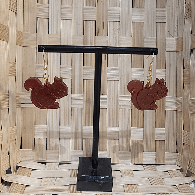 Boucles d'oreilles Ecureuil