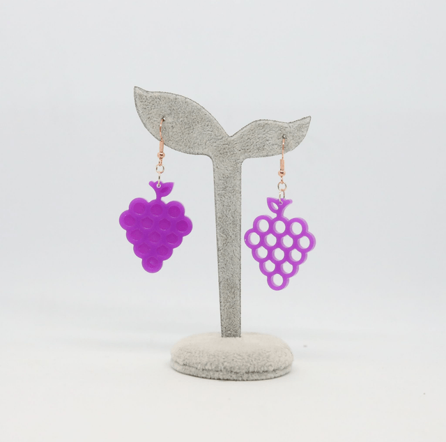 Boucles d'oreilles Raisin