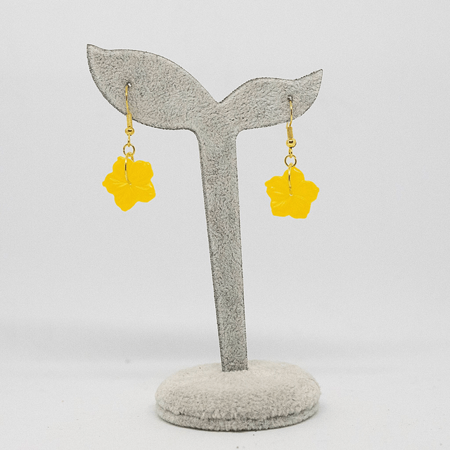Boucles d'oreilles Hibiscus