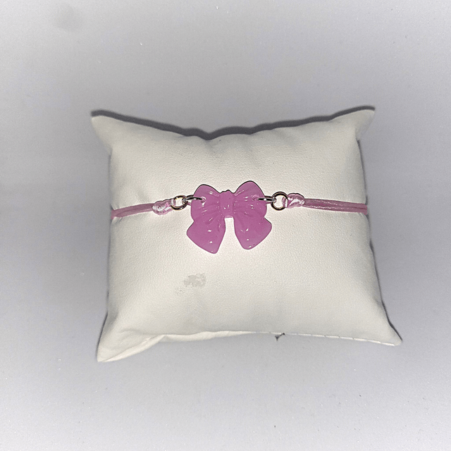 Bracelet nœud 1 rose