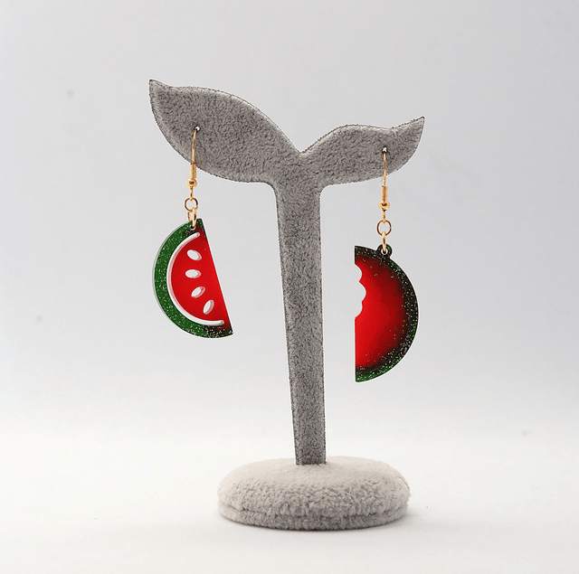 Boucles d'oreilles Pastèque
