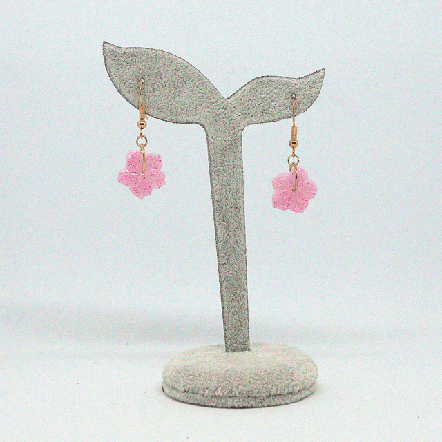Boucles d'oreilles Hibiscus