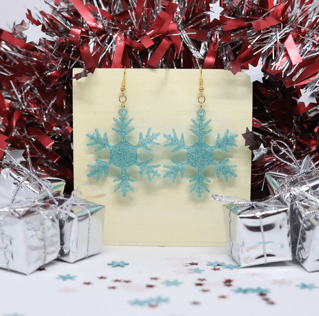 Boucles d'oreilles Flocon 10