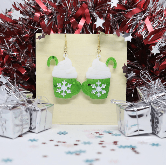 Boucles d'oreilles Chocolat chaud