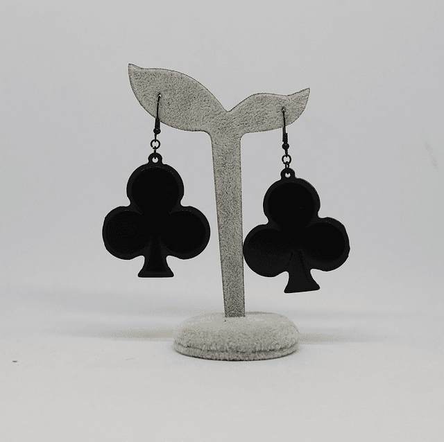 Boucles d&#039;oreilles As de trèfle