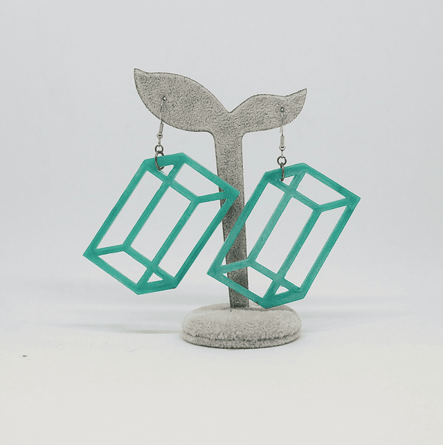 Boucles d&#039;oreilles Rectangle 3D