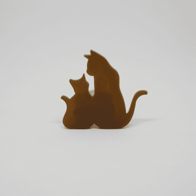 Broche Chats double
