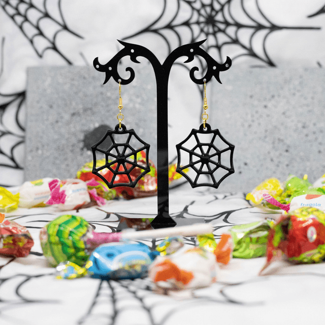 Boucles d'oreilles Toile d'araignée