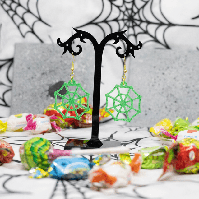Boucles d'oreilles Toile d'araignée