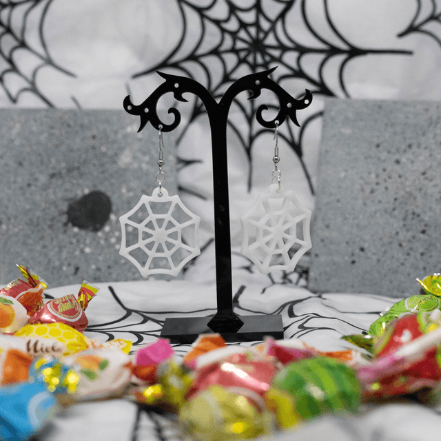 Boucles d'oreilles Toile d'araignée
